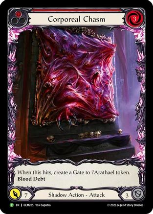Corporeal Chasm (Micro Text) (GEM205) Rainbow Foil - GEM Pack