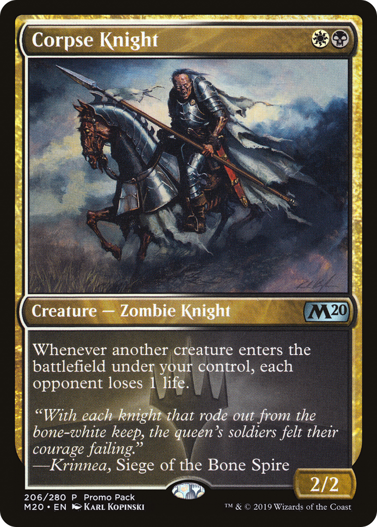 Corpse Knight (206) - Core Set 2020 Promos Foil