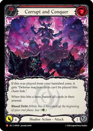 Corrupt and Conquer (Red) (IAR164) Rainbow Foil - Usurp the Shadow Throne