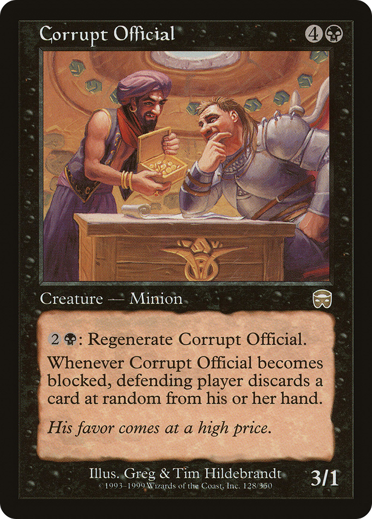 Corrupt Official (128) Foil - Mercadian Masques