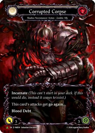 Corrupted Corpse (Marvel) (G) (FAB514) Cold Foil - Flesh and Blood: Promo Cards