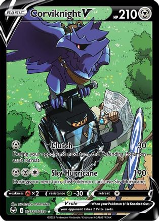 Corviknight V (Alternate Full Art) (TG18) Holofoil - Silver Tempest