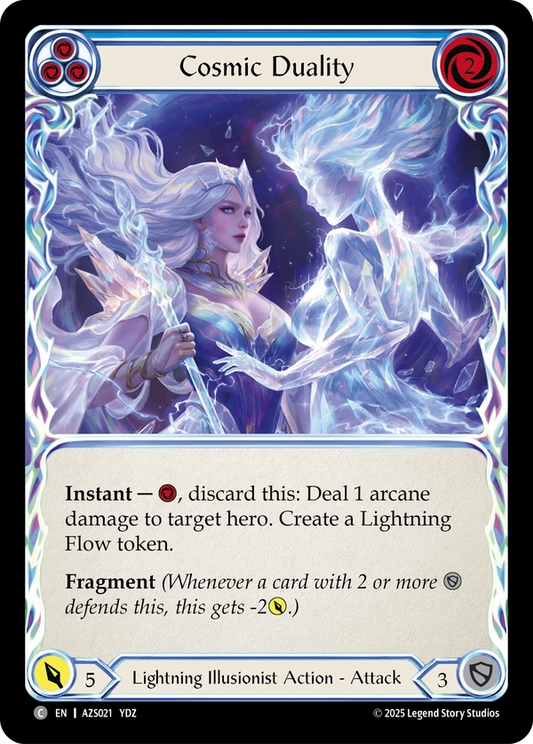 Cosmic Duality (Blue) (OMN017) Rainbow Foil - Omens of the Third Age