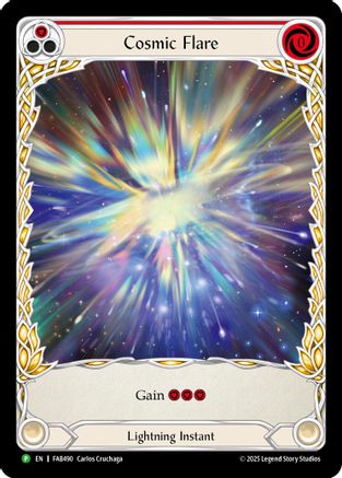 Cosmic Flare (Extended Art) (FAB490) Rainbow Foil - Flesh and Blood: Promo Cards
