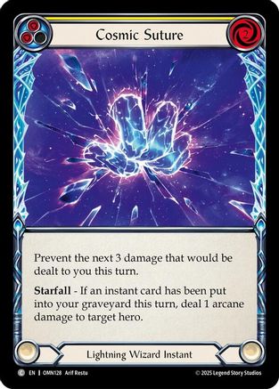Cosmic Suture (Yellow) (OMN128) Rainbow Foil - Omens of the Third Age