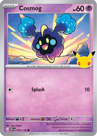 Cosmog (78) Holofoil - 30th Celebration