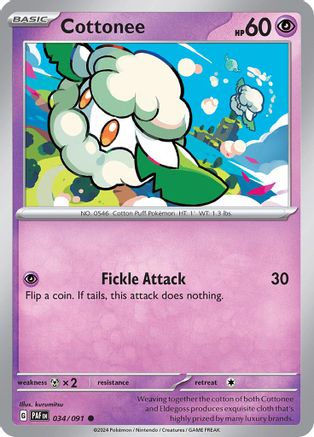 Cottonee (34) - Paldean Fates