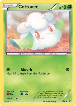 Cottonee (9) Reverse Holofoil - Emerging Powers