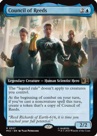 Council of Reeds (Extended Art) (327) - Commander: Marvel Super Heroes
