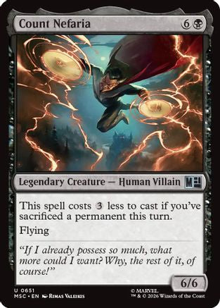 Count Nefaria (651) Foil - Commander: Marvel Super Heroes