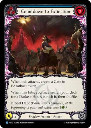 Countdown to Extinction (Blue) (IAR169) Rainbow Foil - Usurp the Shadow Throne