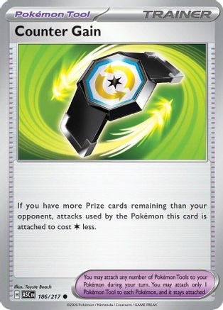 Counter Gain (186) Reverse Holofoil - Ascended Heroes