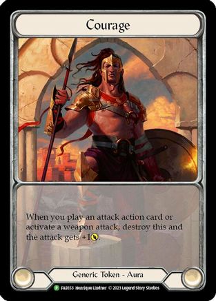 Courage (Extended Art) (FAB153) Cold Foil - Flesh and Blood: Promo Cards