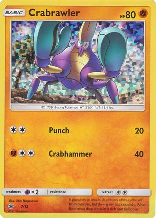 Crabrawler (7) Holofoil - McDonalds Promos 2017