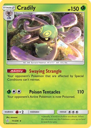 Cradily (11) Reverse Holofoil - Cosmic Eclipse