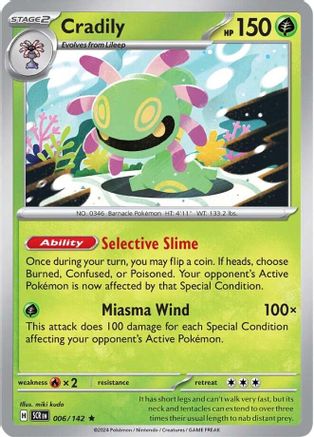 Cradily (6) Reverse Holofoil - Stellar Crown