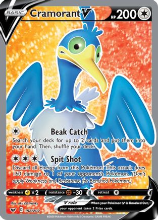 Cramorant V (Full Art) (198) Holofoil - Sword & Shield