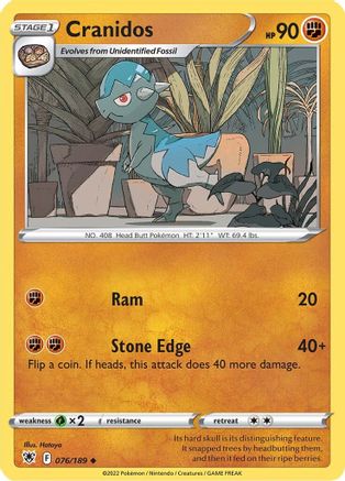 Cranidos (76) Reverse Holofoil - Astral Radiance