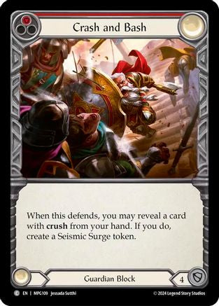 Crash and Bash (Red) (MPG109) Rainbow Foil - Mastery Pack Guardian