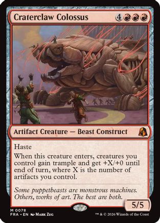 Craterclaw Colossus (078) Foil - Reality Fracture