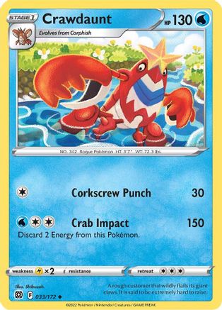 Crawdaunt (33) - Brilliant Stars