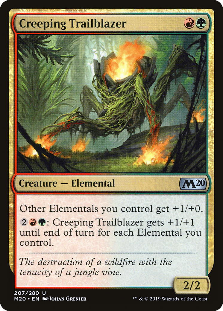 Creeping Trailblazer (207) - Core Set 2020 Foil