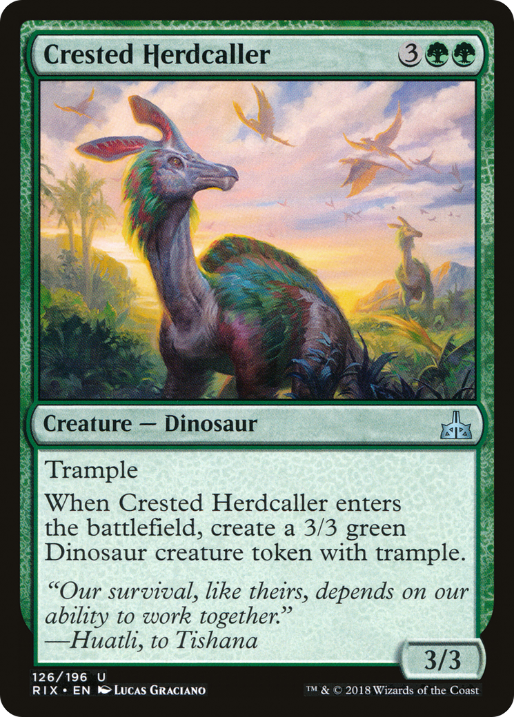 Crested Herdcaller (126) - Rivals of Ixalan Foil