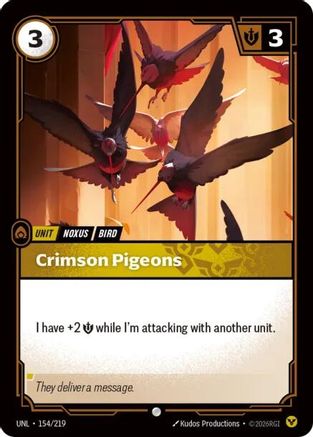 Crimson Pigeons (154) Foil - Unleashed