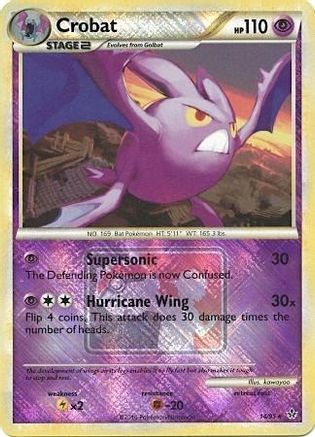 Crobat (League Promo) (14) Reverse Holofoil - Unleashed