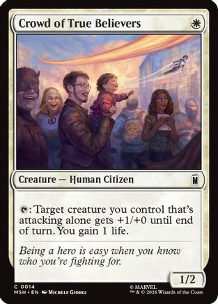 Crowd of True Believers (014) Foil - Marvel Super Heroes