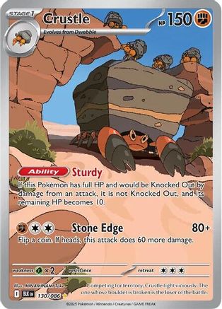 Crustle (130) Holofoil - Black Bolt