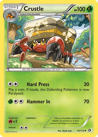 Crustle (14) Reverse Holofoil - Legendary Treasures