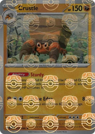 Crustle (Master Ball Pattern) (52) Reverse Holofoil - Black Bolt