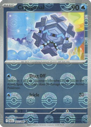 Cryogonal (Poke Ball Pattern) (27) Reverse Holofoil - Black Bolt