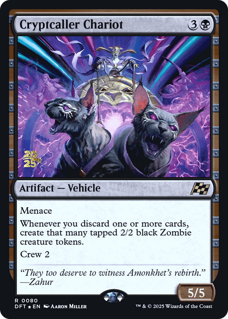 Cryptcaller Chariot (Prerelease) (080) Foil - Aetherdrift