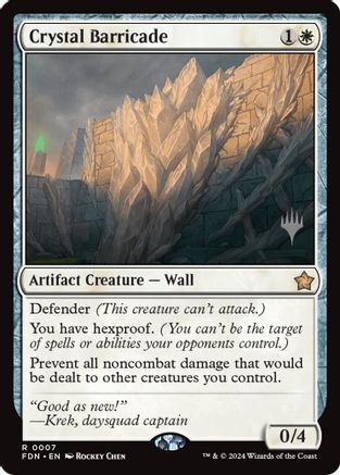 Crystal Barricade (Promo Pack) (007) Foil - Secrets of Strixhaven