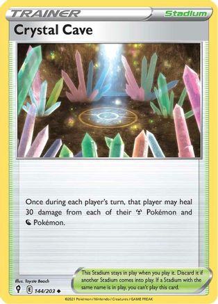 Crystal Cave (144) Reverse Holofoil - Evolving Skies