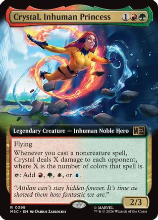 Crystal, Inhuman Princess (Extended Art) (398) - Commander: Marvel Super Heroes