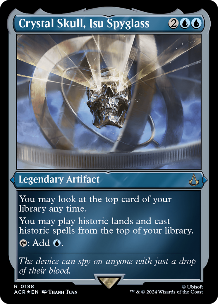 Crystal Skull, Isu Spyglass (188) Etched Foil - Assassin's Creed