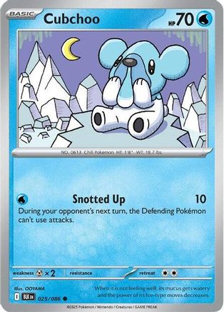 Cubchoo (25) Reverse Holofoil - Black Bolt