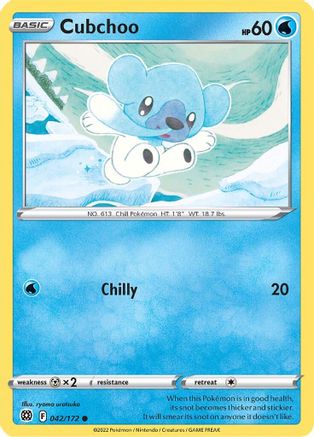 Cubchoo (42) Reverse Holofoil - Brilliant Stars