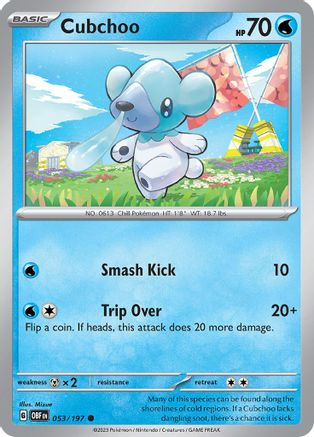 Cubchoo (53) Reverse Holofoil - Obsidian Flames