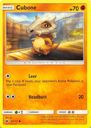 Cubone (52) - Crimson Invasion