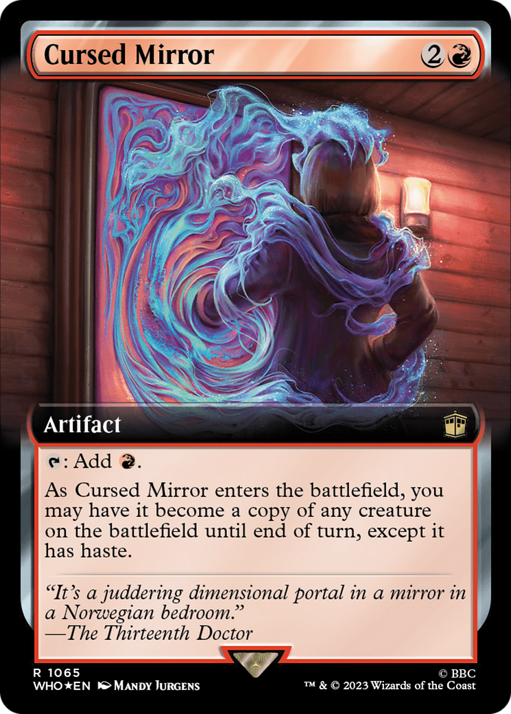 Cursed Mirror (Extended Art) (1065) Surge Foil - Doctor Who