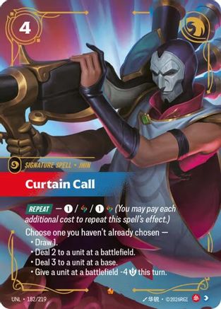 Curtain Call (182) Foil - Unleashed