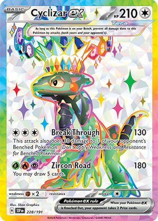 Cyclizar ex (Full Art) (228) Holofoil - Surging Sparks