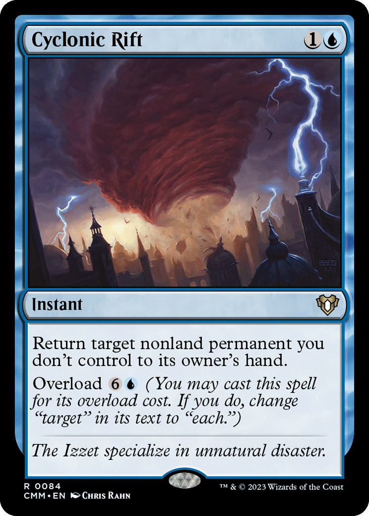Cyclonic Rift (084) Foil - Commander Masters