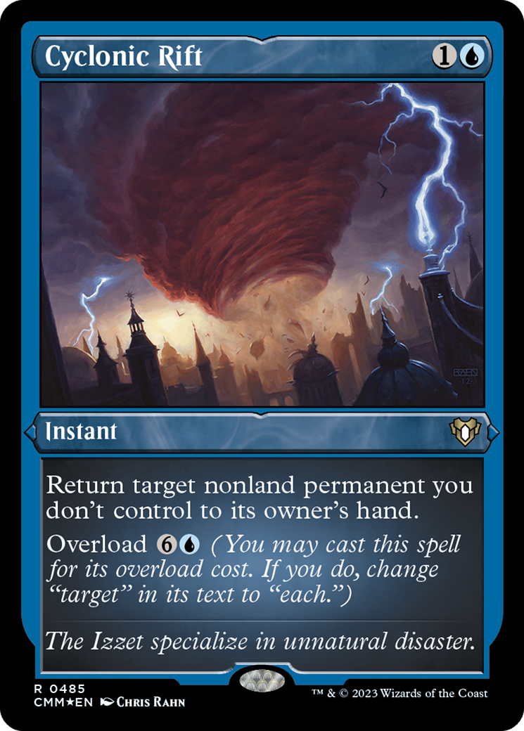Cyclonic Rift (485) Etched Foil - Commander Masters