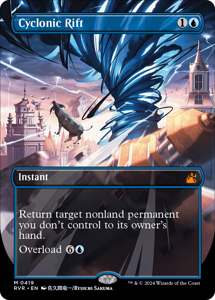 Cyclonic Rift (Anime Borderless) (419) - Ravnica Remastered