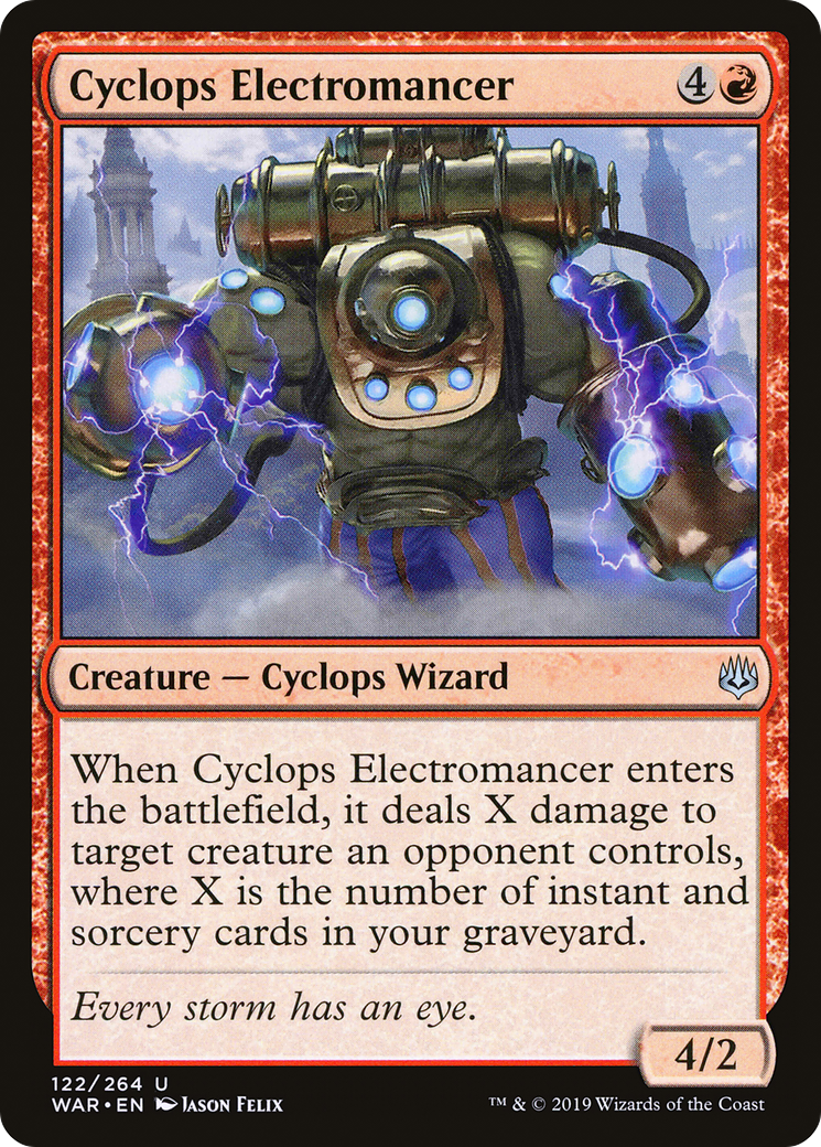 Cyclops Electromancer (122) - War of the Spark Foil